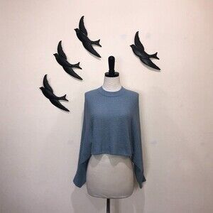 Wilfred Free Aritzia Wool Blend Cropped Lolan Sweater - Size XXS - Baby Blue